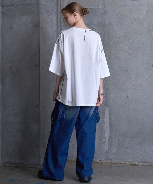 SERACE tシャツ 「SERACE」Hand stitch loose graphic short