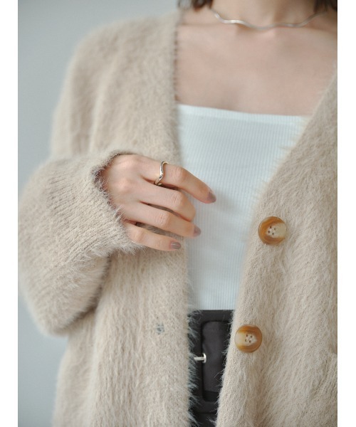 「DRWCYS」 ニットカーディガン FREE ベージュ レディース_画像8