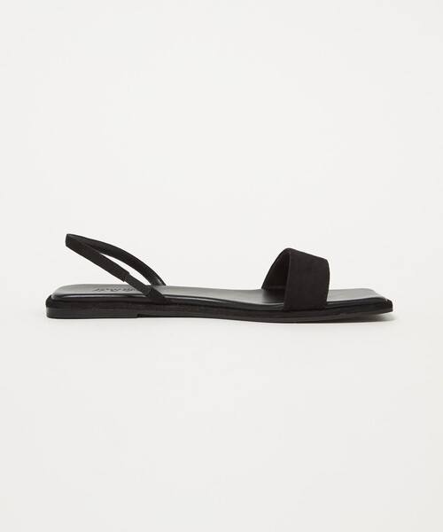 美品　オデットエオディール　バックベルト　フラット　サンダル　ブラック　22 MARW UNITED ARROWS サンダル 「MARW ARROWS＋ODETTE E ODILE