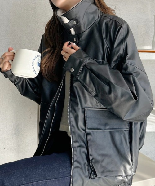 Ada. ブルゾン アウター 「360度 大人カワイイ」取り外し可能 ティ