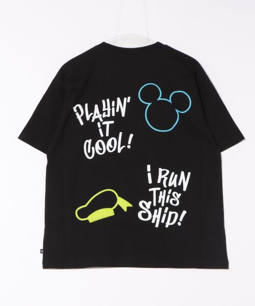 Disney（ディズニー） tシャツ 「綿100％」親子お揃い 発泡ネオン