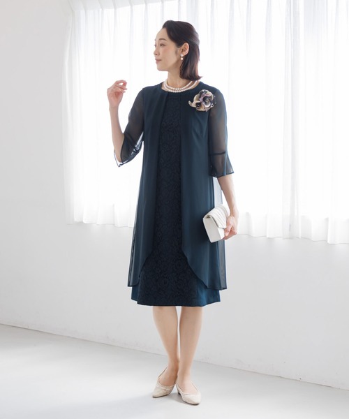 form forma ドレス 前開きレイヤード風ドレス/結婚式/パーティー