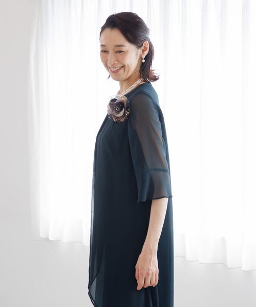 form forma ドレス 前開きレイヤード風ドレス/結婚式/パーティー