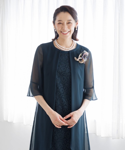 form forma ドレス 前開きレイヤード風ドレス/結婚式/パーティー