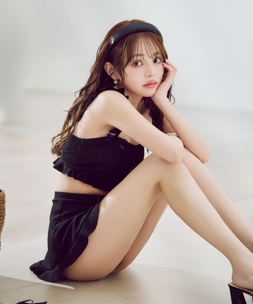 sugar 立体リボンフリルスカートビキニ　3点セット sugar nine 水着 立体リボンフリルスカートビキニ3点セット