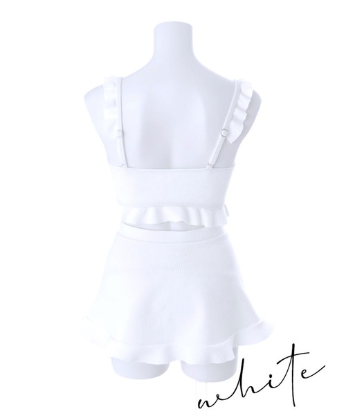 sugar 立体リボンフリルスカートビキニ　3点セット 立体リボンフリルスカートビキニ3点セット 【ビキニ】【水着】（水着