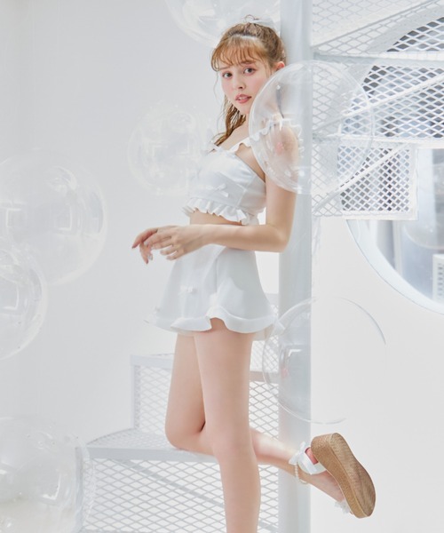 sugar nine 水着 立体リボンフリルスカートビキニ3点セット 「ビキニ