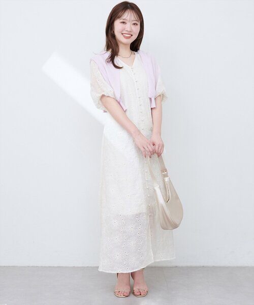 ワンピース v 在庫限り】7分袖Vネックワンピース – ao daikanyama