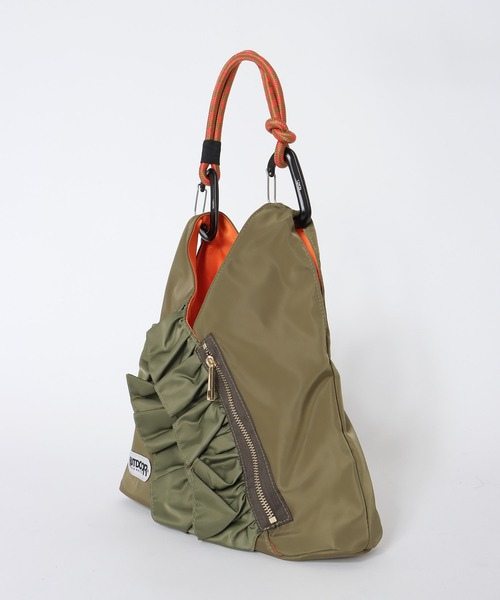 7/1ゆきそら★リトルサンダー【サイドポケット付き★フリルトート他3点】 OUTDOOR PRODUCTS トートバッグ 「RISLEY×OUTDOOR PRODUCTS