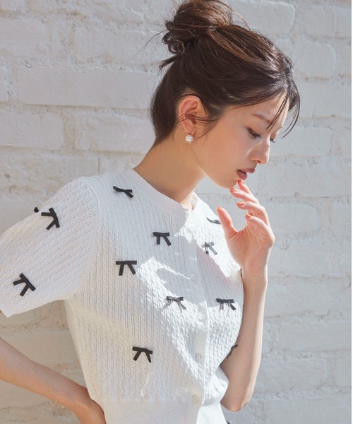 SNIDEL」 ニットカーディガン ONE SIZE ピンク レディース SNIDEL」 ニットカーディガン ONE SIZE ピンク レディース