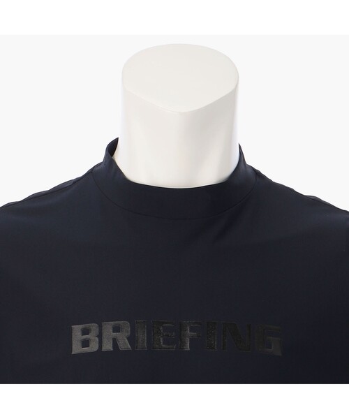 BRIEFING Tシャツ BRIEFING tシャツ MEN'S NECK LOGO HALFZIP SHIRT メンズ
