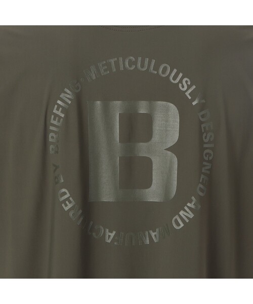 BRIEFING Tシャツ BRIEFING tシャツ MEN'S NECK LOGO HALFZIP SHIRT メンズ