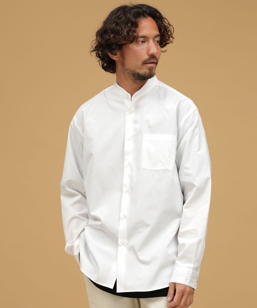 「THOMAS MASON」 長袖シャツ M ホワイト メンズ_画像4