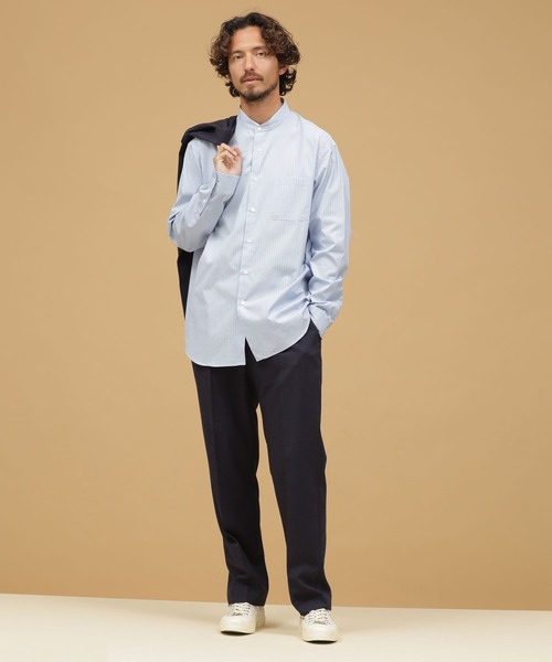 「THOMAS MASON」 長袖シャツ M ホワイト メンズ_画像8