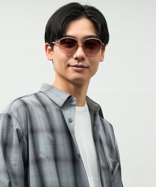 【タイムセール】リサラーソン　ゾフ　新品 ブラウン グラデーション サングラス Zoff サングラス meets LISA LARSON｜ボストン型 サングラス