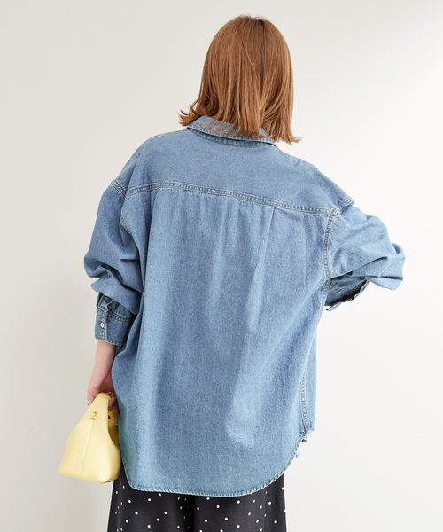 B.C STOCK ブラウス シャツ 「追加5」ウォッシャブル / デニム