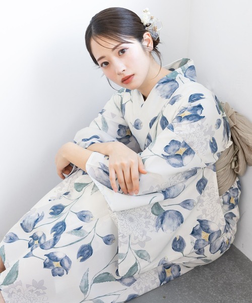 【再お値下げ】SOUBIEN　浴衣　セパレート　3点セット SOUBIEN 浴衣 “初心者でもプロの着姿”新二部式 セパレート浴衣3