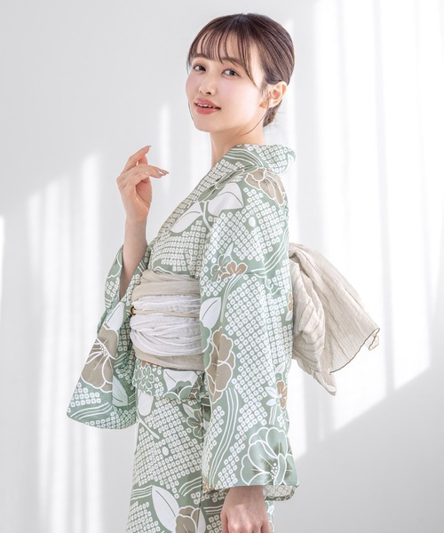 SOUBIENセパレート浴衣3点セット　二部式　フリーサイズ SOUBIEN 浴衣 “初心者でもプロの着姿”新二部式 セパレート浴衣3