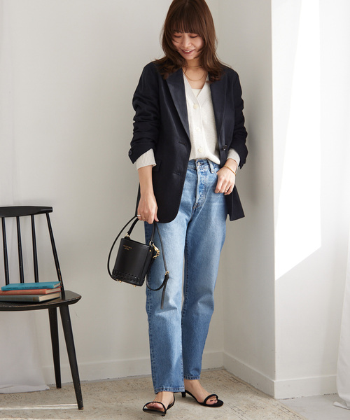 「JOURNAL STANDARD relume」 テーラードジャケット 36 ベージュ レディース