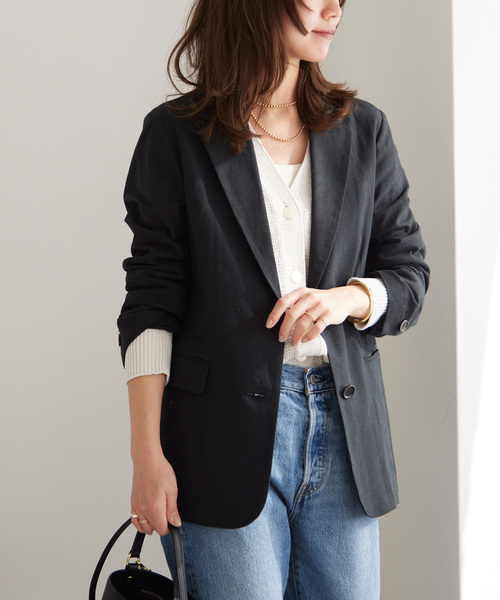 「JOURNAL STANDARD relume」 テーラードジャケット 36 ベージュ レディース
