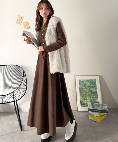 classicalelf（クラシカルエルフ） ワンピース 一枚で上品なラク可愛い