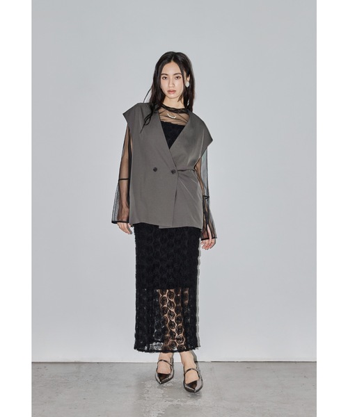 niana ローズレースドレス3点セット niana（ニアナ） ドレス ローズレースペンシルドレス 3点セット ベスト