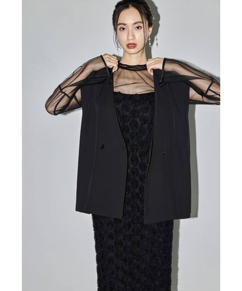 niana（ニアナ） ドレス ローズレースペンシルドレス 3点セット ベスト