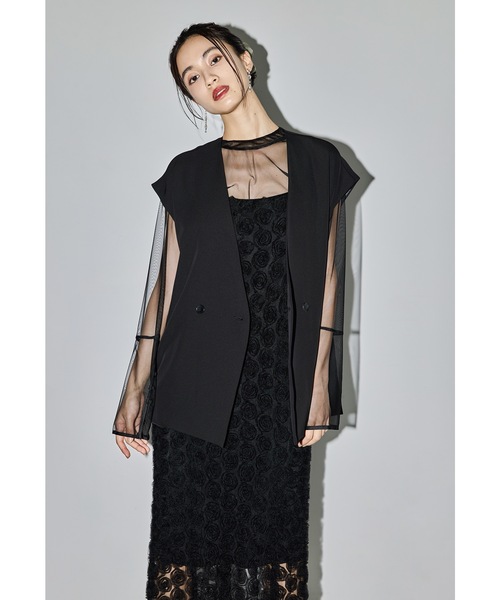 niana（ニアナ） ドレス ローズレースペンシルドレス 3点セット ベスト