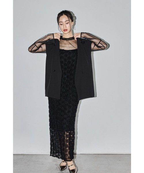 niana（ニアナ） ドレス ローズレースペンシルドレス 3点セット ベスト