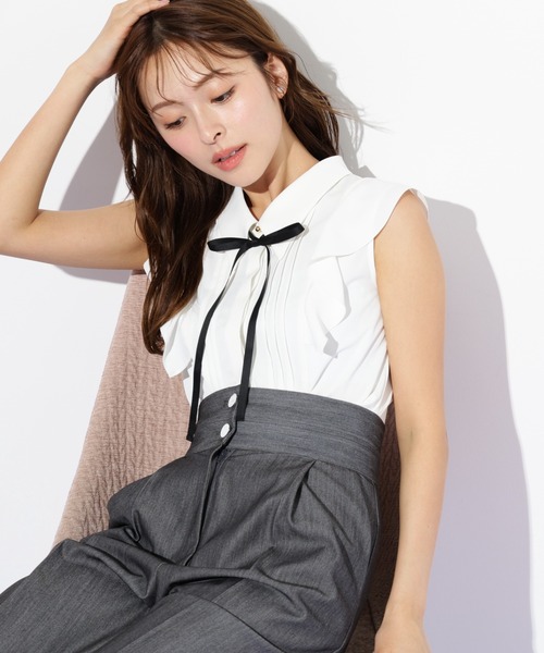 JILL STUART☆ノースリーブブラウス S JILL by ブラウス シフォン 