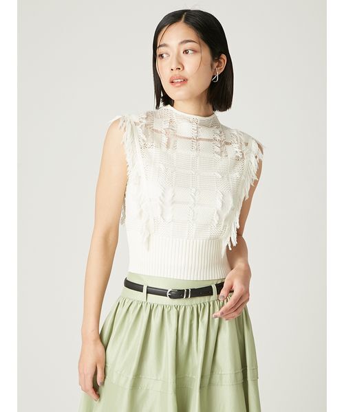 FRAY I.D ニット セーター チェックジャカードニットトップス
