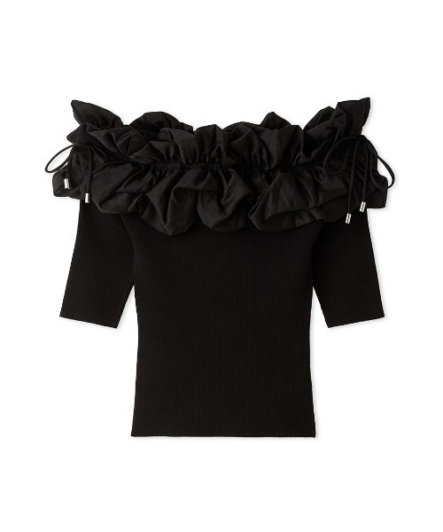 FRAY I.D（フレイ・アイディー） ニットパーカー FREE ブラック