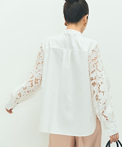 ブラウス シャツ 刺繍ビブヨーク4WAYフリルブラウス レディース NOLLEY'S ブラウス シャツ 刺繍ビブヨーク4WAYフリルブラウス