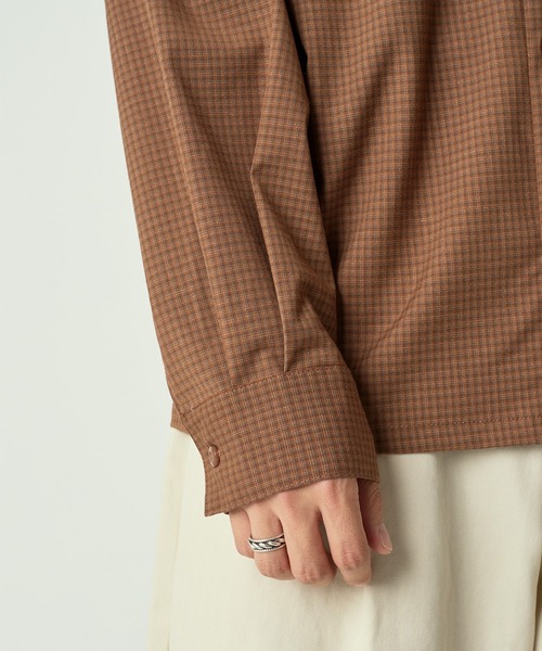 Adoon plain シャツ Long Sleeve Check Shirt / ロングスリーブ