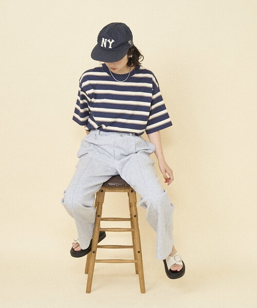 FREAK'S STORE（フリークスストア） 半袖Tシャツ フリ- サックスブルー