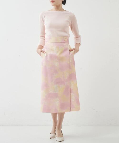 「TIARA」 長袖ニット FREE チャコールグレー レディース_画像7