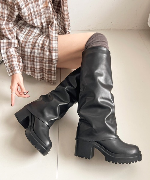 Shoes in Closet（シュークロ） ブーツ 「#防菌」厚底 ヒールアップ 消