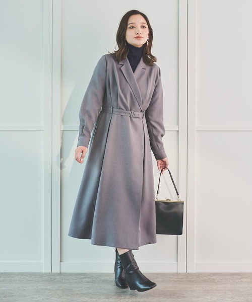 Sirin ワンピース ウエストベルトカシュクールワンピース「2サイズ展開