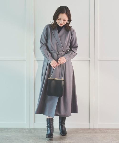 Sirin ワンピース 「イージーケア」 ウエストベルトカシュクール