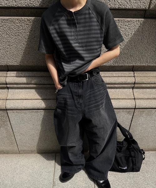 kutir（クティール） ワイドパンツ ジーンズ DIRTY DAMAGE BAGGY DENIM