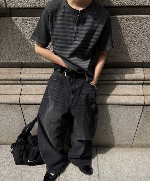 kutir（クティール） ワイドパンツ ジーンズ DIRTY DAMAGE BAGGY DENIM