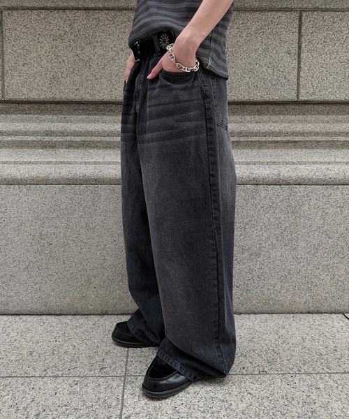 kutir（クティール） ワイドパンツ ジーンズ DIRTY DAMAGE BAGGY DENIM