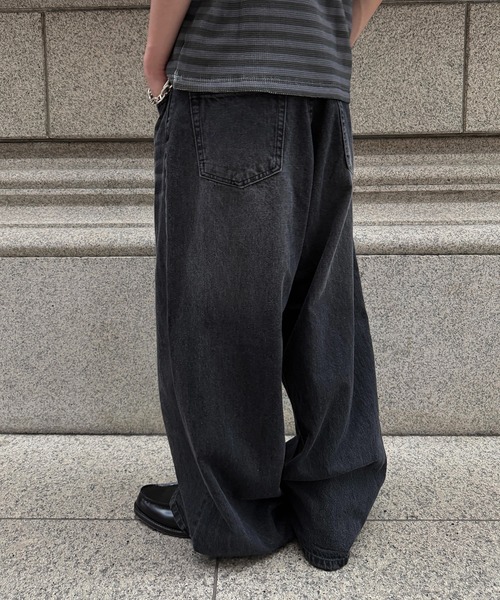 kutir（クティール） ワイドパンツ ジーンズ DIRTY DAMAGE BAGGY DENIM