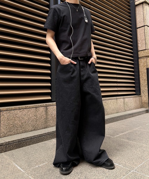 kutir（クティール） ワイドパンツ ジーンズ DIRTY DAMAGE BAGGY DENIM