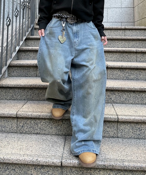 kutir（クティール） ジーンズ DIRTY DAMAGE BAGGY DENIM PANTS