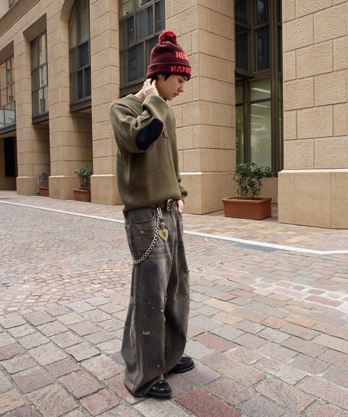 kutir（クティール） ジーンズ DIRTY DAMAGE BAGGY DENIM PANTS