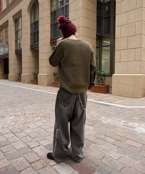 kutir（クティール） ジーンズ DIRTY DAMAGE BAGGY DENIM PANTS