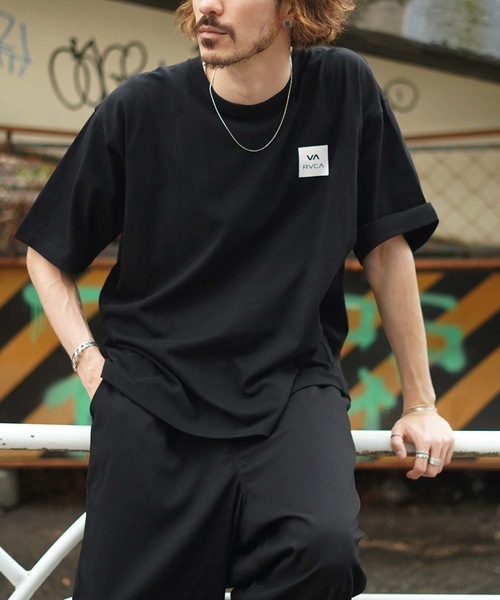 「RVCA」 半袖Tシャツ MEDIUM ホワイト メンズ_画像4