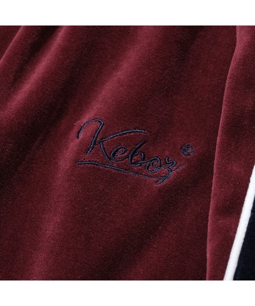 「KEBOZ」 ジャージパンツ M バーガンディー メンズ_画像3