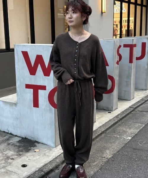 ROSE BUD（ローズバッド） オールインワン KNIT ALL IN ONE レディース 
